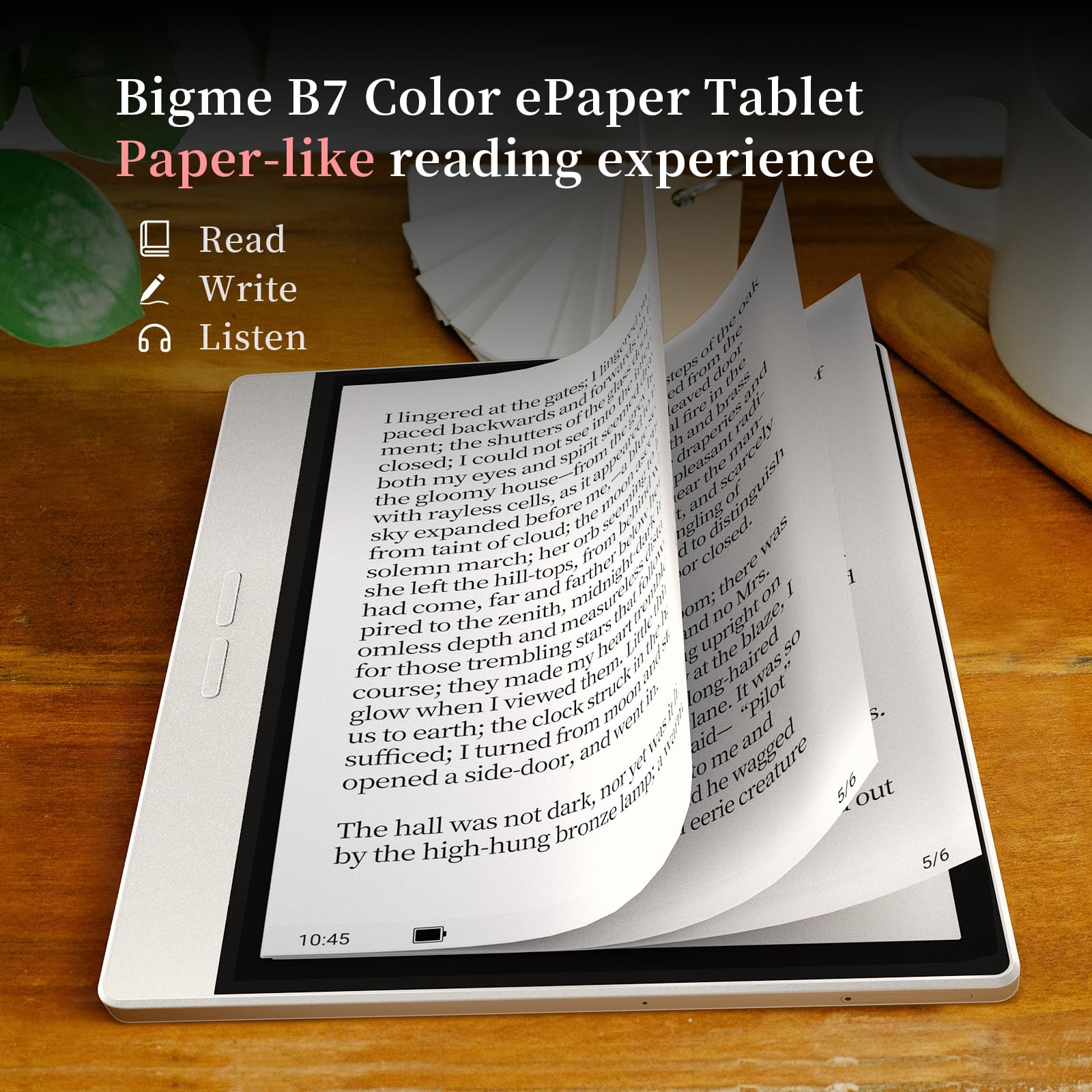 Bigme B7 Color ePaper Tablet 7 Inch 8+128GB Ebook Reader with 4G